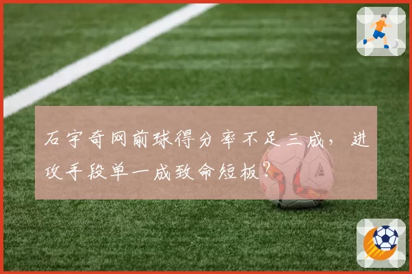 石宇奇网前球得分率不足三成，进攻手段单一成致命短板？